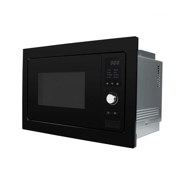 GRADE A3 - electriQ 25L Built in Standard Solo Microwave in Black