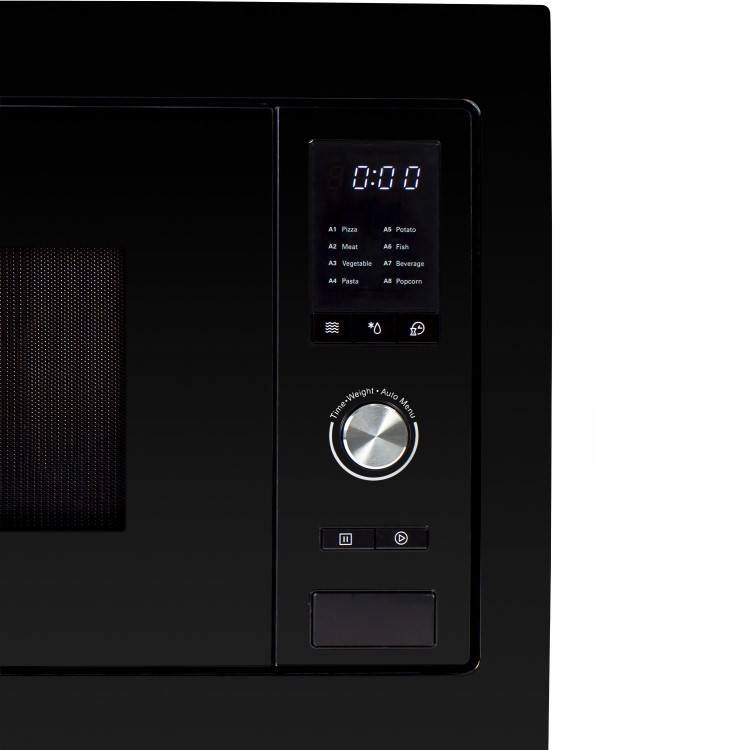 electriQ Built-In 900W Microwave - Black