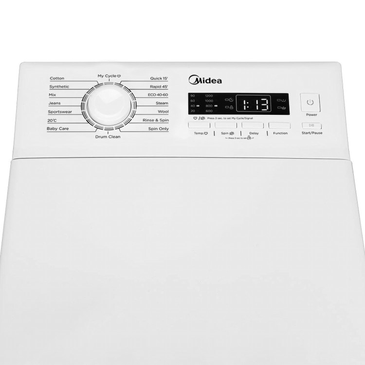 Refurbished electriQ eiQWMTL75C Freestanding 7.5KG 1200 Spin Top Loading Washing Machine 