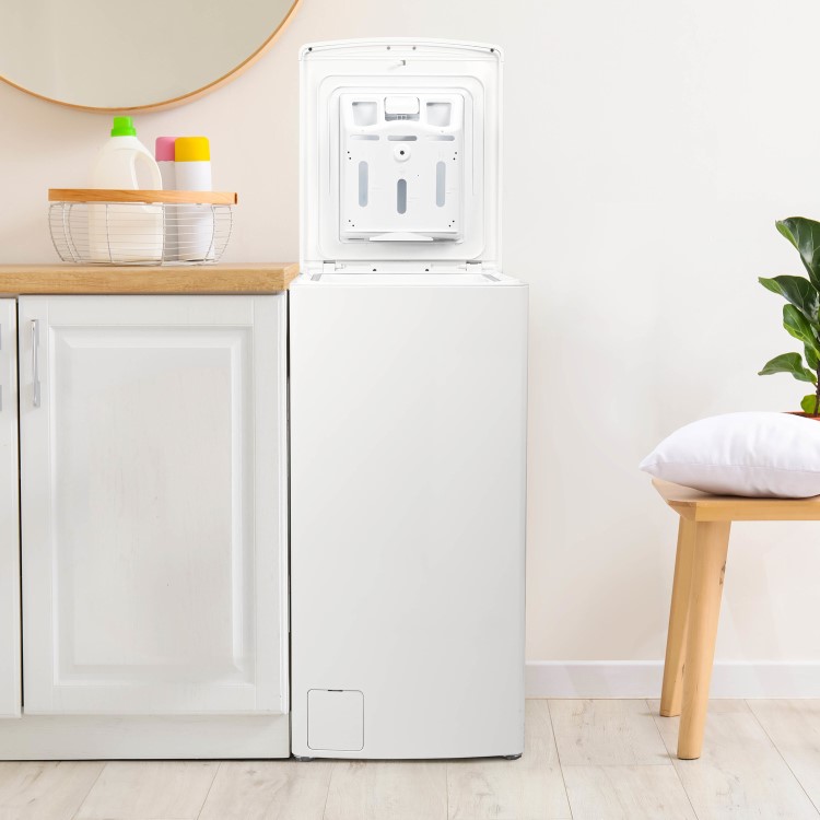 Refurbished electriQ eiQWMTL75C Freestanding 7KG 1200 Spin Top Loading Washing Machine White