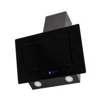 GRADE A1 - electriQ 60cm Sloping Colour Change Chimney Cooker Hood - Black 