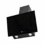Refurbished electriQ eiqATS60 60cm Angled Chimney Cooker Hood with Colour Change Lights Black 