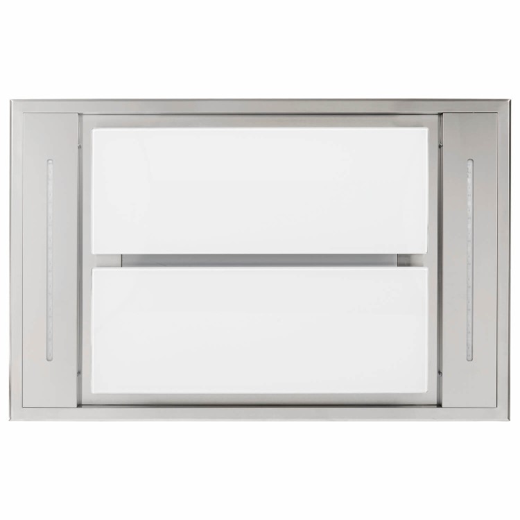 electriQ 110cm Flush to Ceiling Cooker Hood - Stainless Steel
