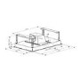 electriQ 110cm Flush to Ceiling Cooker Hood - Stainless Steel