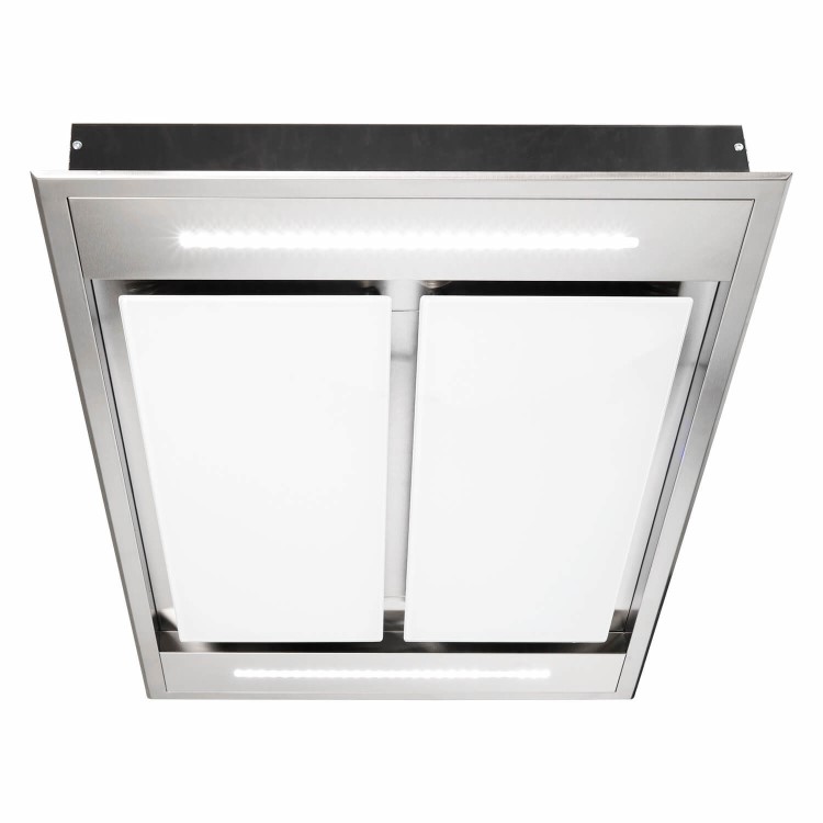 electriQ 110cm Flush to Ceiling Cooker Hood - Stainless Steel