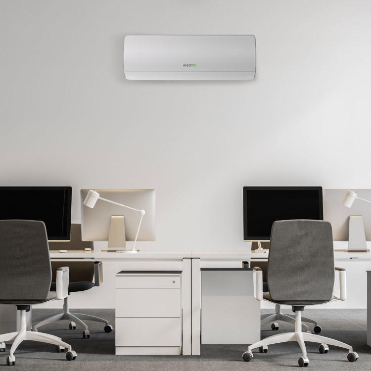 GRADE A3 - electriQ iQool12Plus 12000 BTU WIFI Smart A+++ easy-fit DC Inverter Wall Split Air Conditioner with 5 meters pipe kit