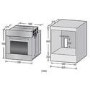 GRADE A1 - electriQ 70 litre 6 Function Built in Static Electric Single Oven - supplied with a plug