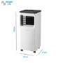 electriQ Slimline 7000 BTU Portable Air Conditioner