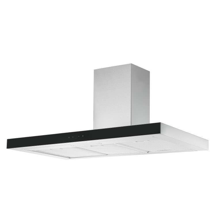 Refurbished electriQ EIQTOUCH90SLIM 90cm Slimline Touch Cooker Hood Stainless Steel