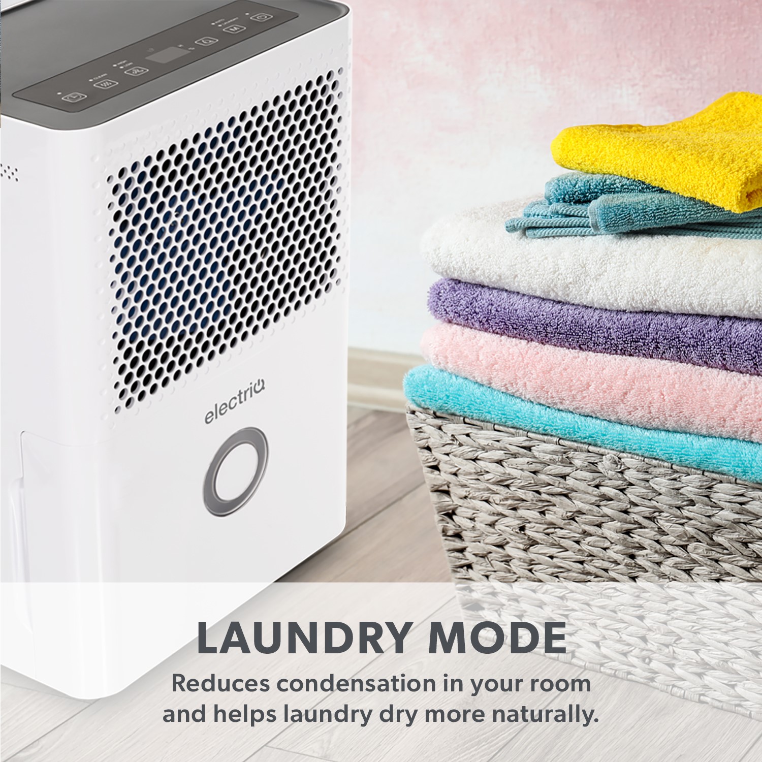 GRADE A3 electriQ 10 Litre Dehumidifier with Humidistat and Odour