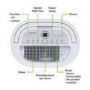 GRADE A2 - electriQ 20 Litre Dehumidifier with Humidistat and Carbon Filter