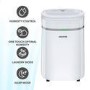 GRADE A2 - electriQ 20 Litre Dehumidifier with Humidistat and Carbon Filter