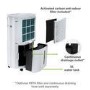 GRADE A2 - electriQ 20 Litre Dehumidifier with Humidistat and Carbon Filter