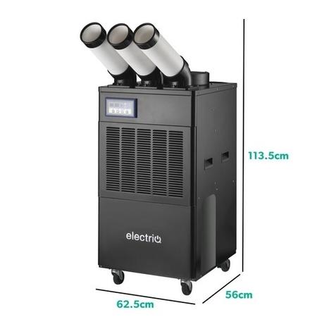 Refurbished electriQ 18000 BTU Portable Commercial Air Conditioner - Heavy Duty Metal Body