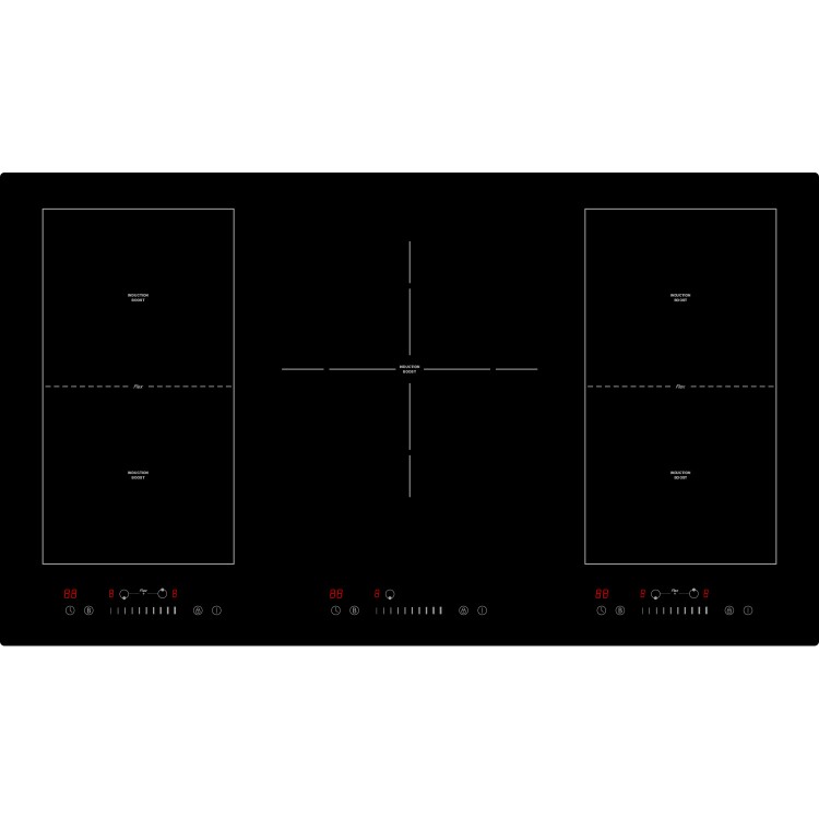 Refurbished electriQ EIQ90INDFLEX 90cm 5 Zone Induction Hob