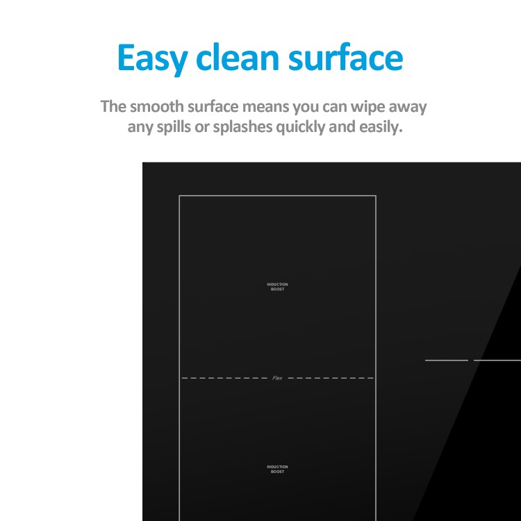 Refurbished electriQ EIQ90INDFLEX 90cm 5 Zone Induction Hob