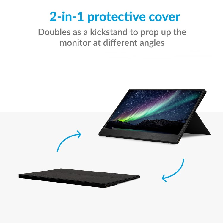 electriQ 15.6" IPS UHD 4K Type C Portable Monitor