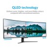 electriQ 49SUWD144FSHQ-V3 49&quot; QLED Full HD 144Hz Super UltraWide Curved Monitor