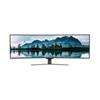 GRADE A2 - electriQ 49" QLED Double Full HD Super UltraWide FreeSync Curved Monitor 