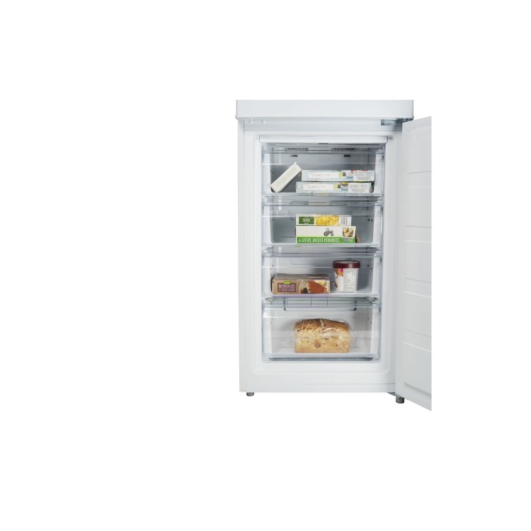 GRADE A2 - electriQ 231 Litre Freestanding Fridge Freezer 50/50 Split Frost Free 55cm Wide - White