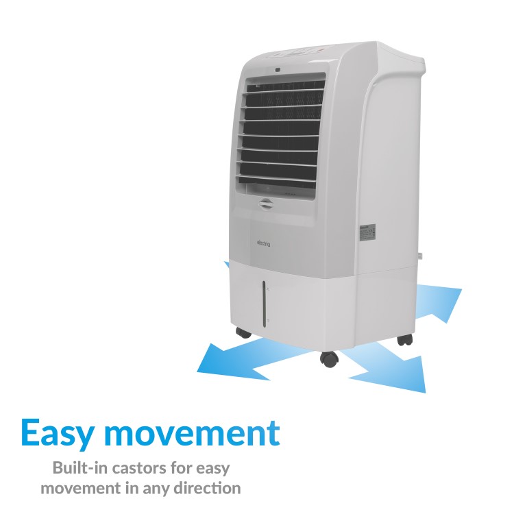 GRADE A2 - electriQ 15L Portable Evaporative Air Cooler Air Purifier with anti-Bacterial Ioniser and Humidifier