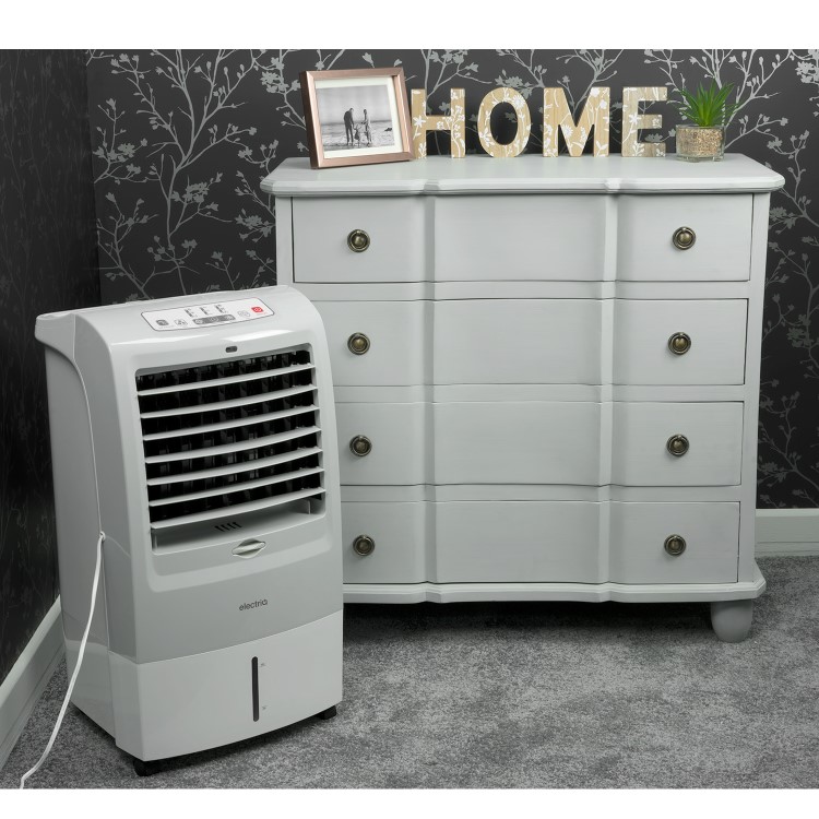 GRADE A2 - electriQ 15L Portable Evaporative Air Cooler Air Purifier with anti-Bacterial Ioniser and Humidifier