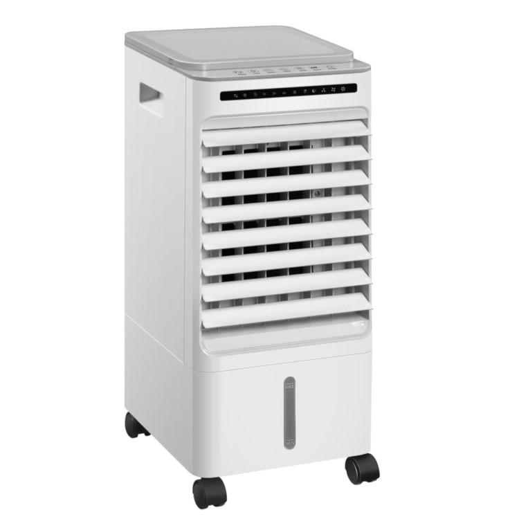 GRADE A1 - electriQ Slimline ECO 6L Air Cooler with built-in Air Purifier and Humidifier - with 2 free ice packs