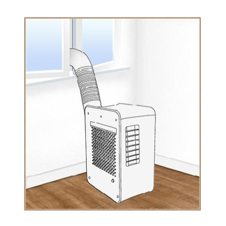 Refurbished electriQ AC9000E Portable Air Conditioner with Heat Pump for rooms up to 18 sqm