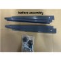 Premium Dirt-Resistant Grey Wall Mount Brackets for Split Air Conditioner with Discreet UK-House Matching Design Supporting up to 90 kg