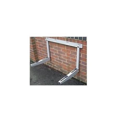 Wall Mount Brackets for Split Air Conditioner Outdoor Units in Neutral Cream - Supporting up to 140kg