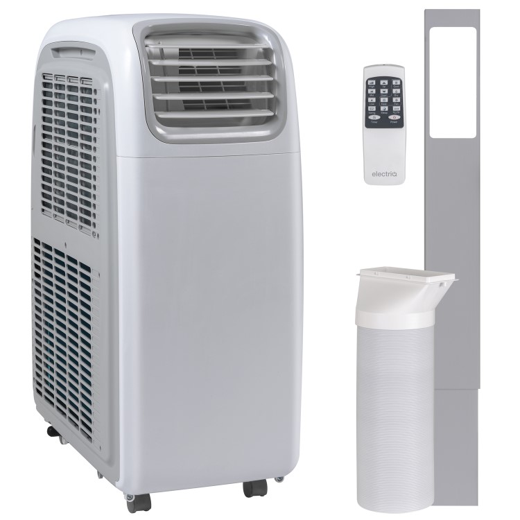 GRADE A3 - electriQ AirFlex 14000 BTU 4kW Portable Air Conditioner with Heat Pump