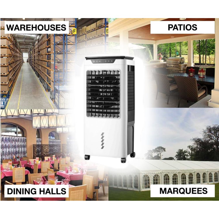 GRADE A2 - electriQ 42L Portable Evaporative Air Cooler for areas up to 50 sqm