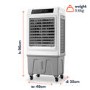 electriQ Arctic 45L Evaporative Air Cooler and Air Purifier