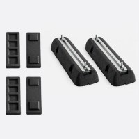 Bundle of 1 set of Rubber Floor Stand ACBFS600AR & 2 set of Base ACBFS600ARBase 600mm Length 195mm Height in total - For Air Conditioners & Heat Pumps up to 400 kg