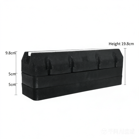 Bundle of 1 set of Rubber Floor Stand ACBFS600AR & 2 set of Base ACBFS600ARBase 600mm Length 195mm Height in total - For Air Conditioners & Heat Pumps up to 400 kg