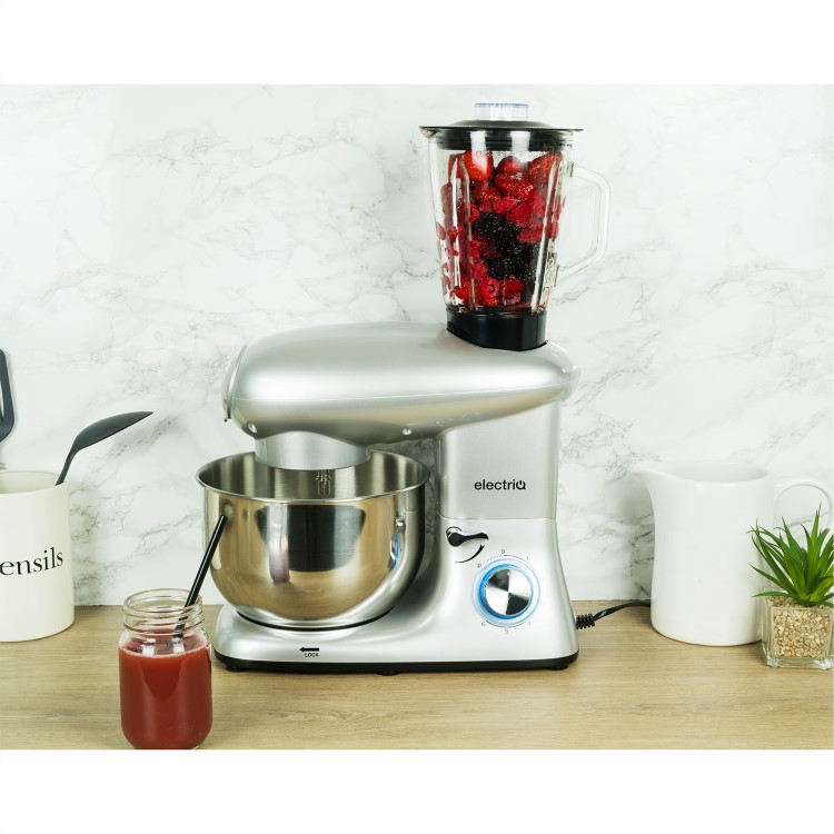 electriQ 5.5L Multifunctional Stand Mixer with Blender & Meat Grinder - FREE Scale