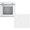 BUN/EQOVENM1WH/98433 electriQ Plug In Electric Single Oven and Plug In Induction Hob Pack