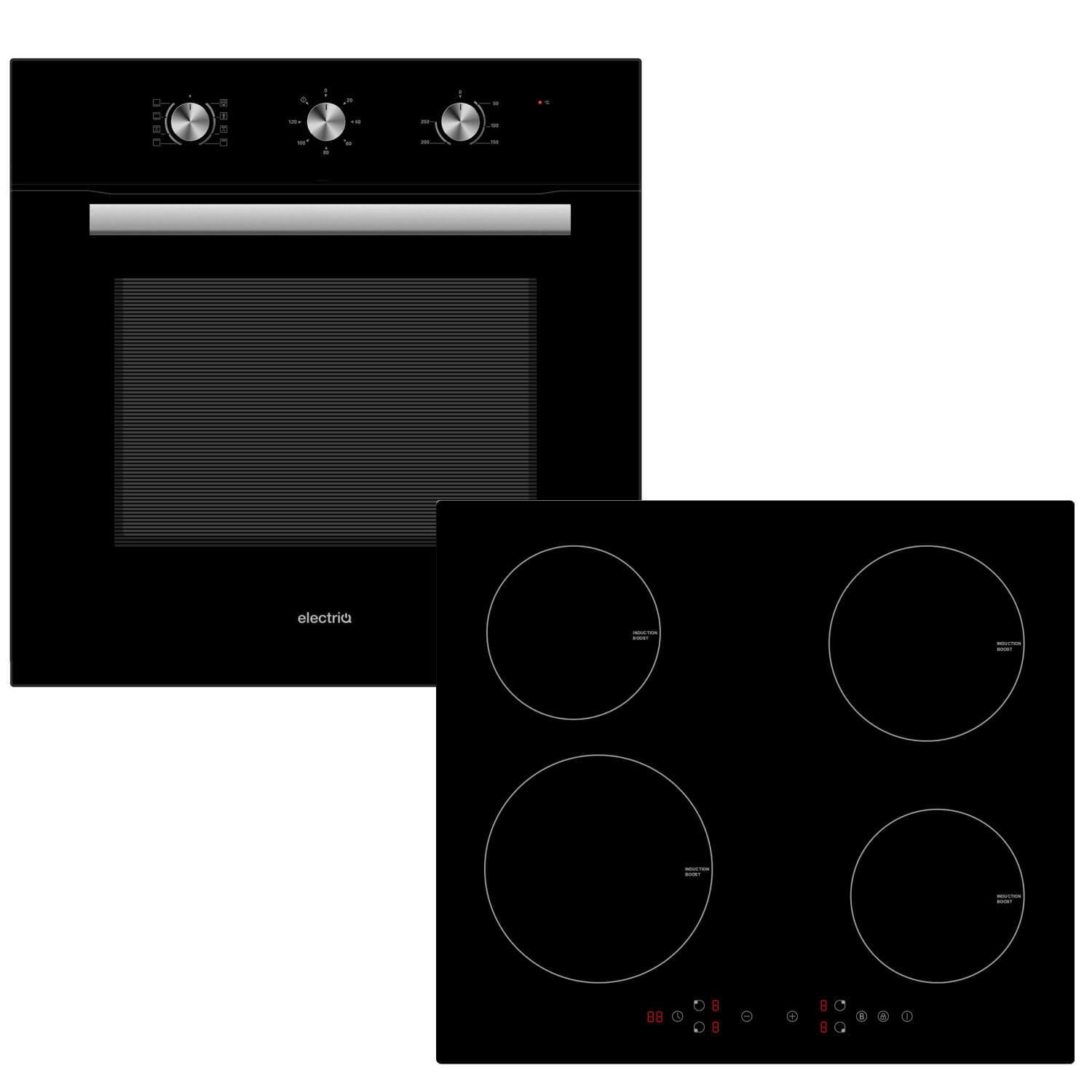 electriQ Plug In Electric Oven and Induction Hob Pack | electriQ