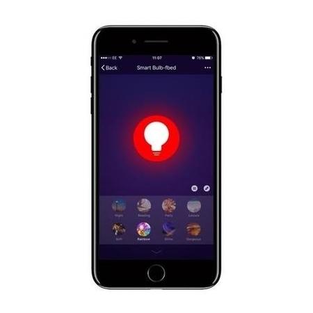 electriQ Smart dimmable colour Wifi Bulb with E27 screw ending 