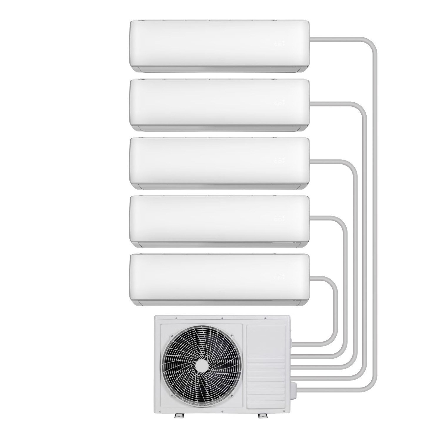 electriQ iQool Multi-Split x 12000 BTU Smart Wall Mounted Air Conditioner with Wall Bracket and Full Installation Included