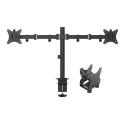 BUN/OEM-DUALARM/95505 electriQ Dual Monitor Arm + PC Mount