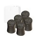 electriQ Smart TRV Valves (5 Pairs) with Zigbee Hub - Black