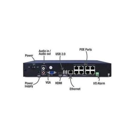 electriQ CCTV System - 8 Channel HD 1080p NVR with 8 x 1080p Bullet Cameras 1TB HDD & Professional Installation