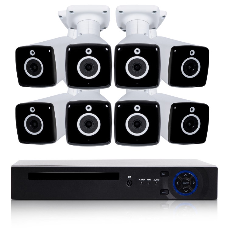 electriQ 8 Camera 4K Ultra HD DVR CCTV System No HDD