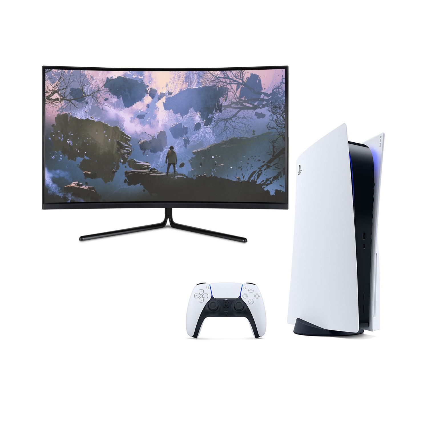 Sony PlayStation Console 1TB with 4K Gaming Monitor electriQ