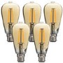 electriQ Smart dimmable Wifi filament bulb with B22 bayonet fitting - 5 Pack