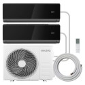 BUN/iQool-2MS12K12KB/101762 electriQ iQool Multi-Split 2 x 12000 BTU Split Air Conditioner with Heat Pump - Black and Full Installation Included