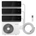 BUN/iQool-3MS9K9K9KB/102268 electriQ iQool Multi-Split 3 x 9000 BTU Smart Split Air Conditioner with Heat Pump Black and Full Installation Included