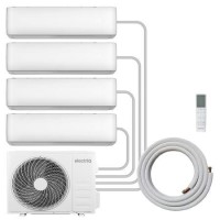 electriQ iQool Multi-Split 4 x 12000 BTU Smart Wall Mounted Split Air Conditioner with Heat Pump and Installation Included