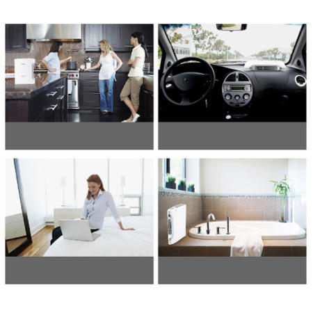 Compact Ultra Quiet Hepa and Plasma Air Purifier with anti-bacterial technology